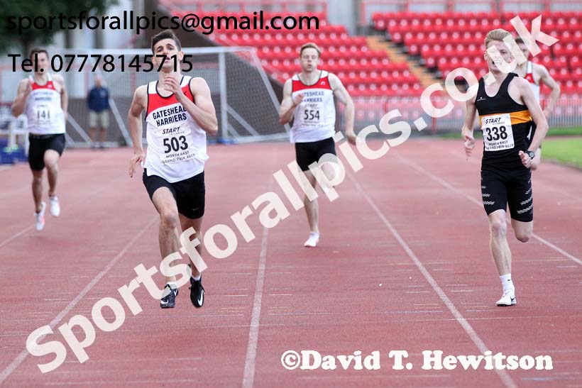 Senior graded 400 metres, 2019 North East Grand Prix, Gateshead Stadium. Photo: David T. Hewitson/Sports for All Pics